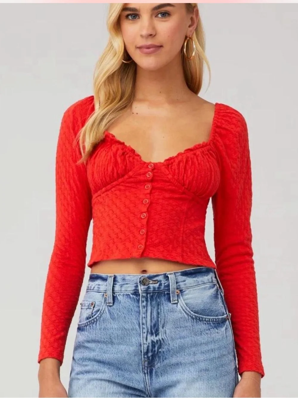 Free People Ladybug Long Sleeve Top
